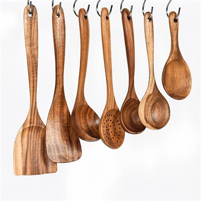 wholesale Kitchen Cooking Thai Teak Wooden Utensils Factory